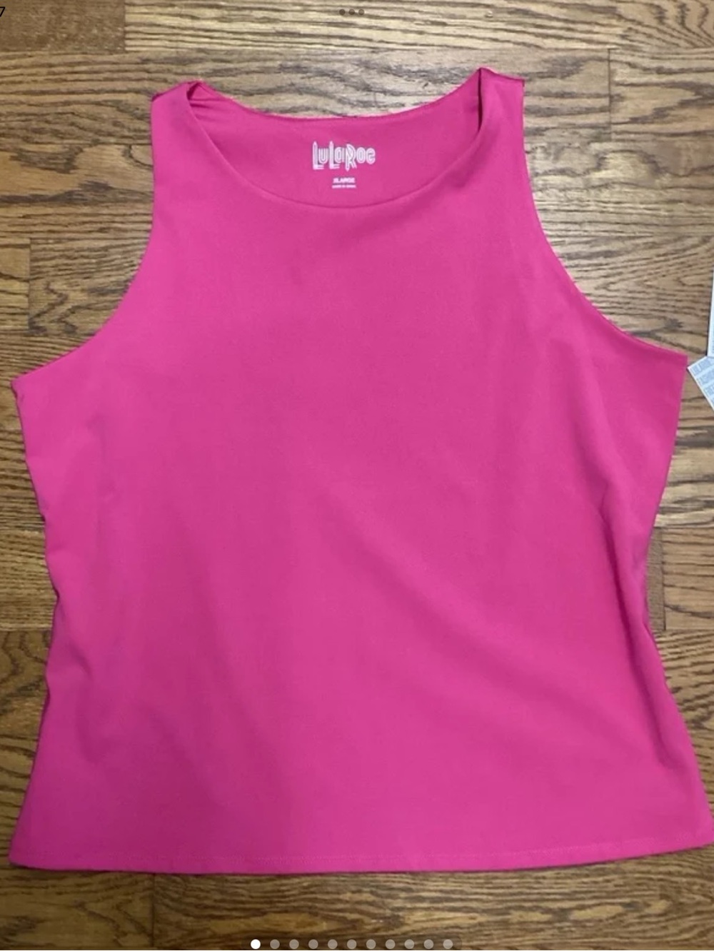 LulaRoe Jules minimalist scuba tank Fuchsia size XL.